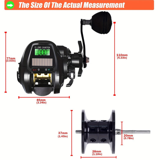 Electronic High-Speed Baitcasting Fishing Reel